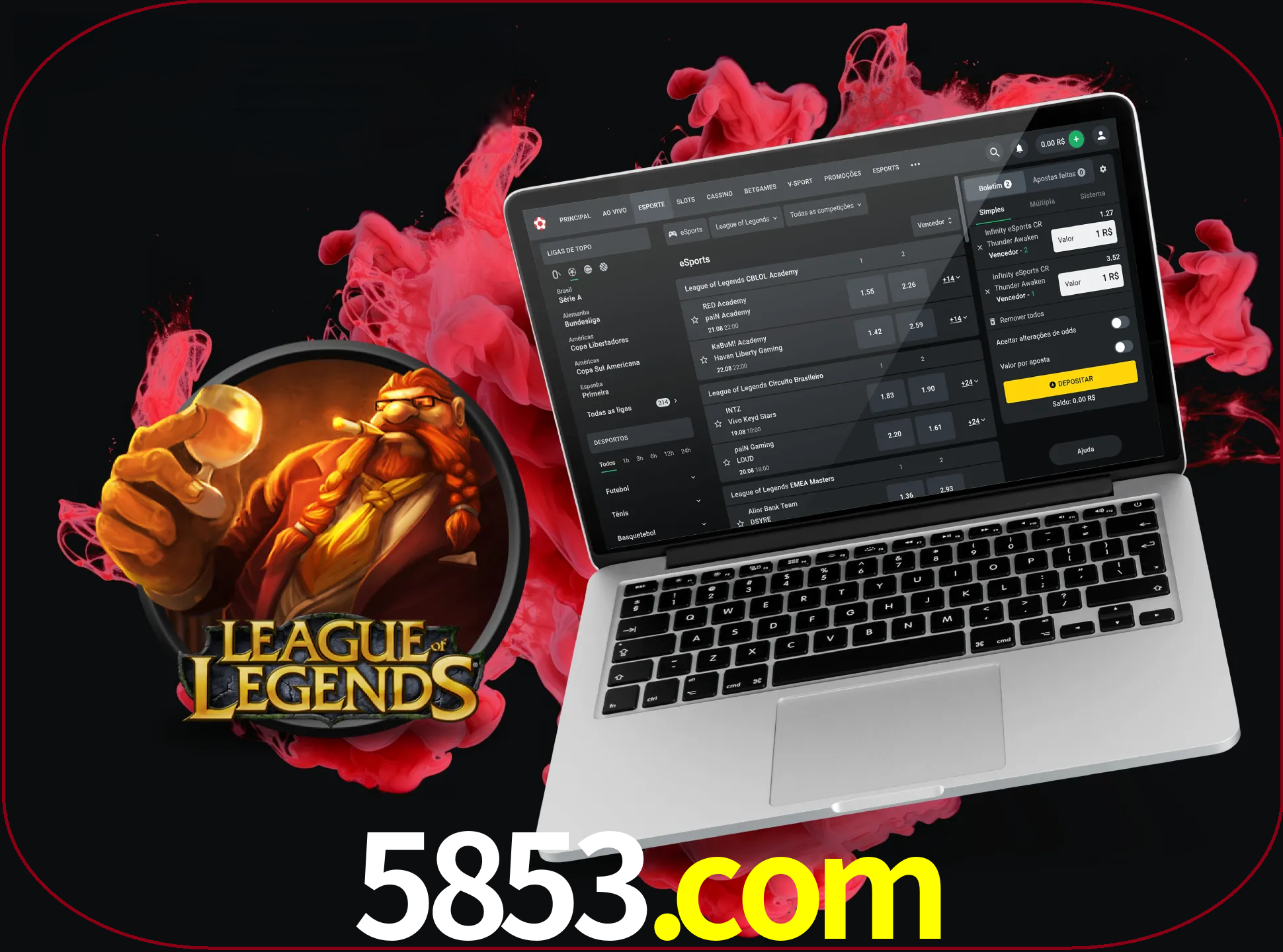 Se é um fã deste jogo, muitos torneios fantásticos que o vão surpreender estão disponíveis no 5853.
